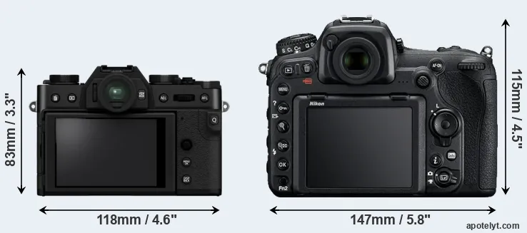 Comparison X-T30 II or D500 rear