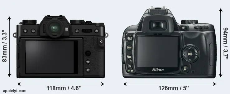 Comparison X-T30 II or D60 rear