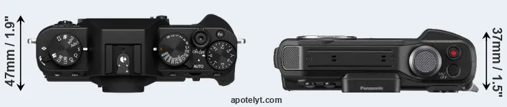 Compare X-T30 II versus FT7 top
