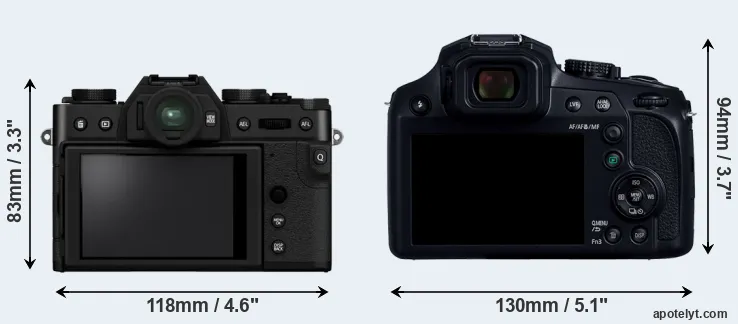 Comparison X-T30 II or FZ82D rear