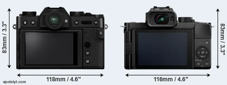 Comparison X-T30 II or G110 rear