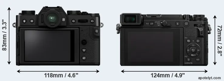 Comparison X-T30 II or GX9 rear