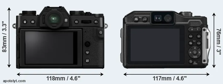 Comparison X-T30 II or TS7 rear