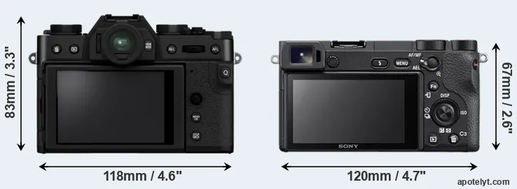 Comparison X-T30 II or A6500 rear
