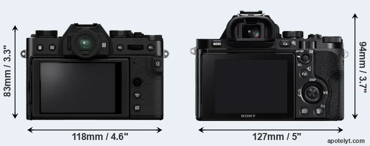 Comparison X-T30 II or A7 rear