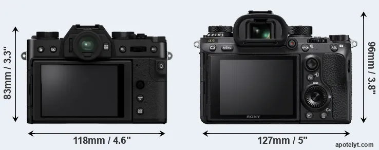 Comparison X-T30 II or A9 rear