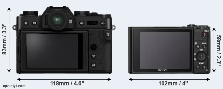 Comparison X-T30 II or WX800 rear