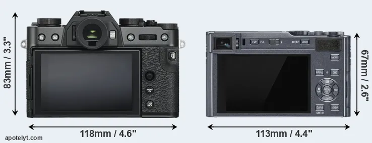 Comparison X-T30 or C-LUX rear