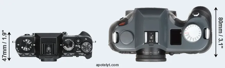 Compare X-T30 versus S-E Typ 006 top