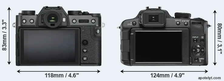Comparison X-T30 or V-LUX 2 rear