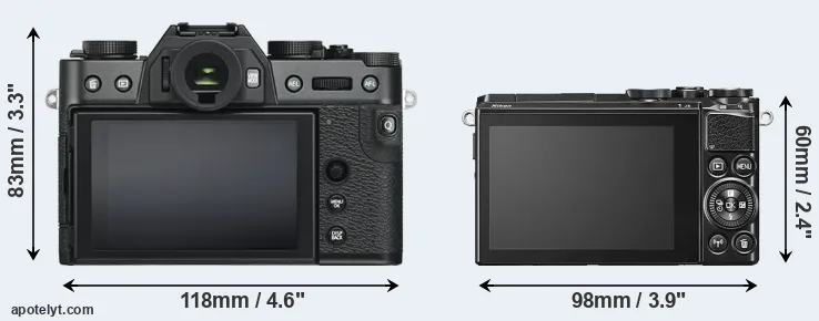 Comparison X-T30 or J5 rear