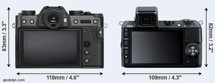 Comparison X-T30 or V2 rear