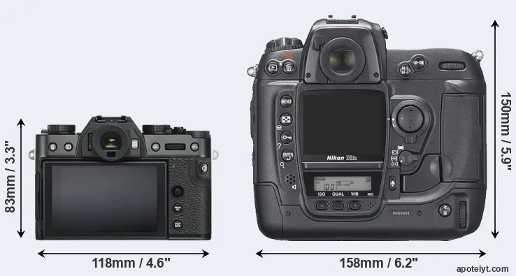 Comparison X-T30 or D2Xs rear