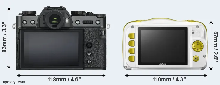 Comparison X-T30 or W150 rear