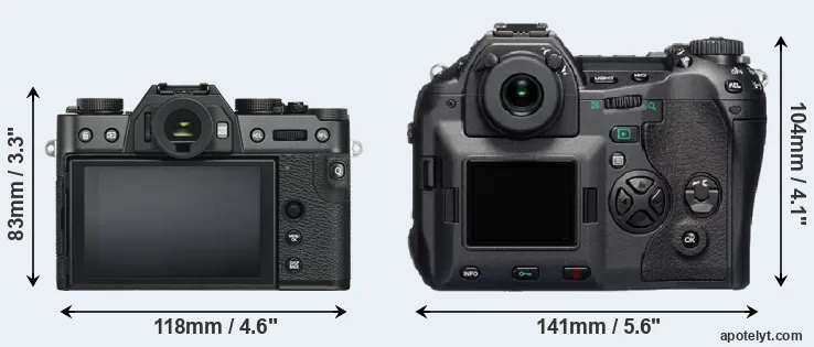 Comparison X-T30 or E-1 rear