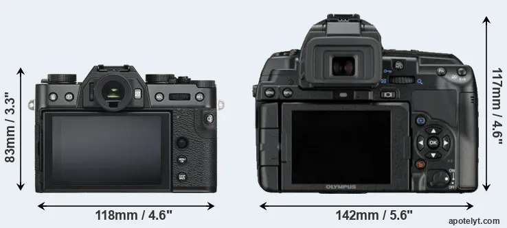 Comparison X-T30 or E-5 rear