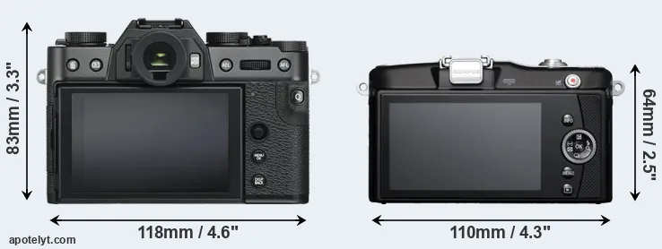 Comparison X-T30 or E-PM1 rear