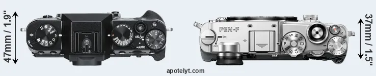Compare X-T30 versus PEN-F top