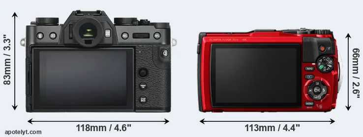 Comparison X-T30 or TG-6 rear