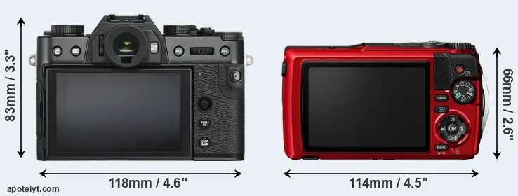 Comparison X-T30 or TG-7 rear