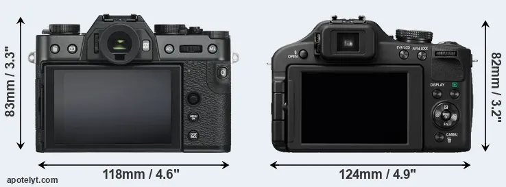 Comparison X-T30 or FZ150 rear