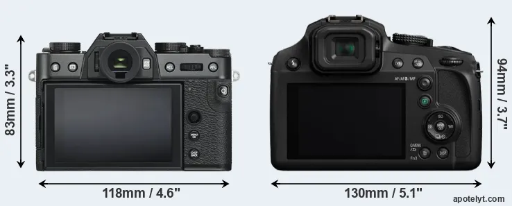 Comparison X-T30 or FZ82 rear