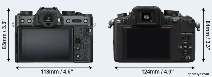 Comparison X-T30 or G10 rear