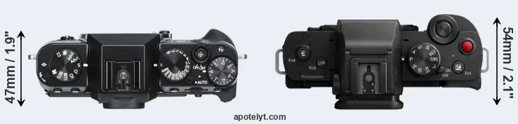 Compare X-T30 versus G100 top