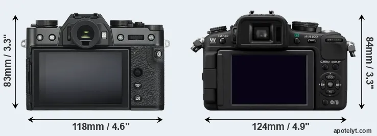 Comparison X-T30 or G2 rear
