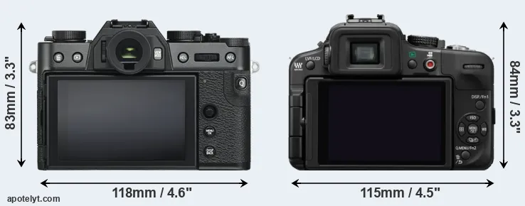 Comparison X-T30 or G3 rear