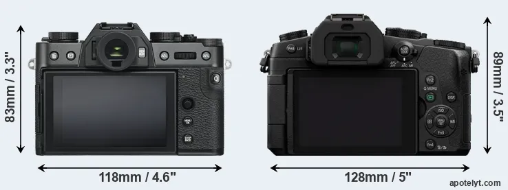 Comparison X-T30 or G80 rear