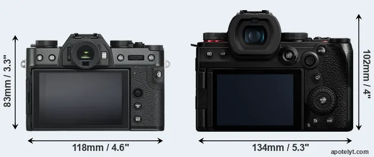 Comparison X-T30 or G9 II rear