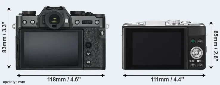 Comparison X-T30 or GF6 rear