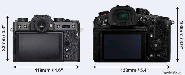 Comparison X-T30 or GH6 rear