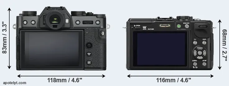 Comparison X-T30 or GX1 rear