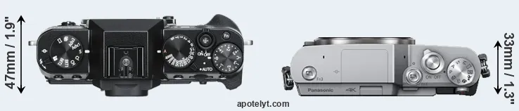 Compare X-T30 versus GX850 top