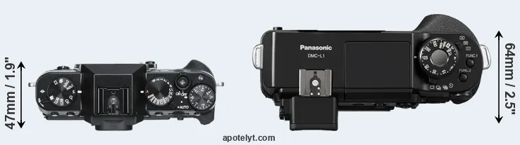 Compare X-T30 versus L1 top