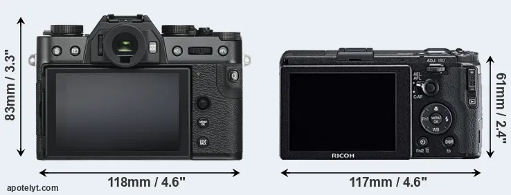 Comparison X-T30 or GR rear
