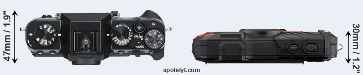 Compare X-T30 versus WG-60 top