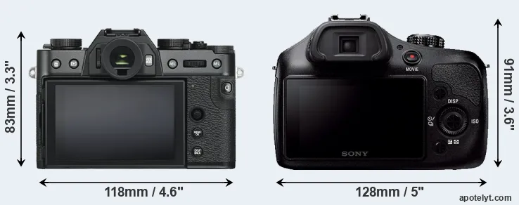 Comparison X-T30 or A3000 rear