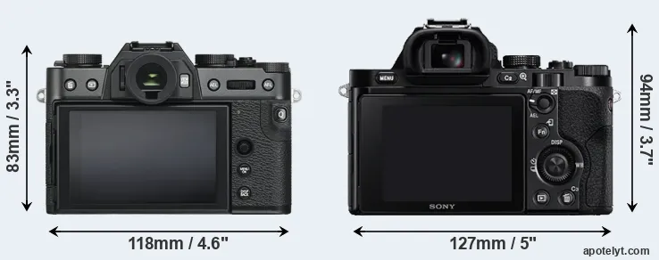 Comparison X-T30 or A7 rear