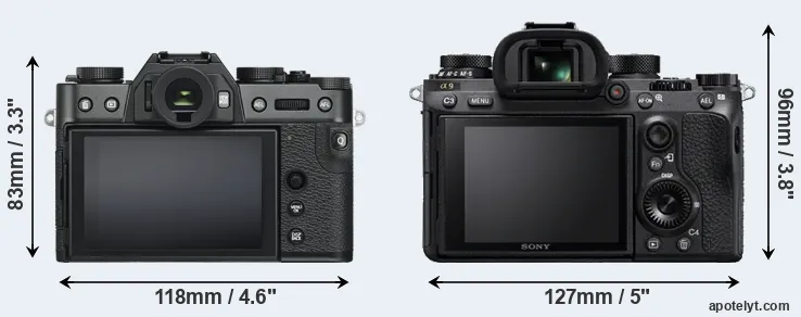 Comparison X-T30 or A9 rear