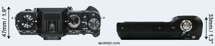 Compare X-T30 versus NEX-3 top