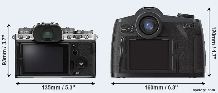Comparison X-T4 or S2 rear