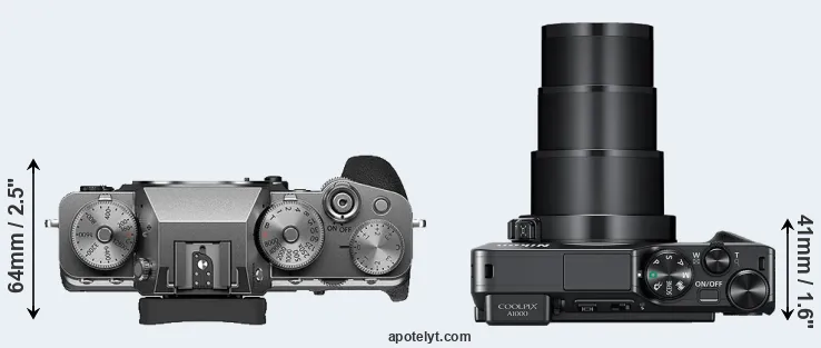 Compare X-T4 versus A1000 top