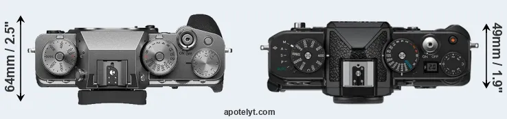 Compare X-T4 versus Zf top