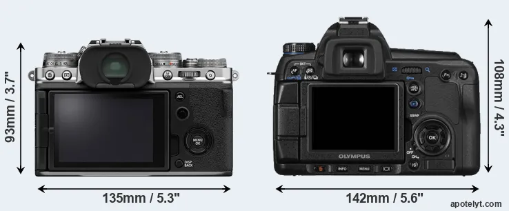 Comparison X-T4 or E-30 rear