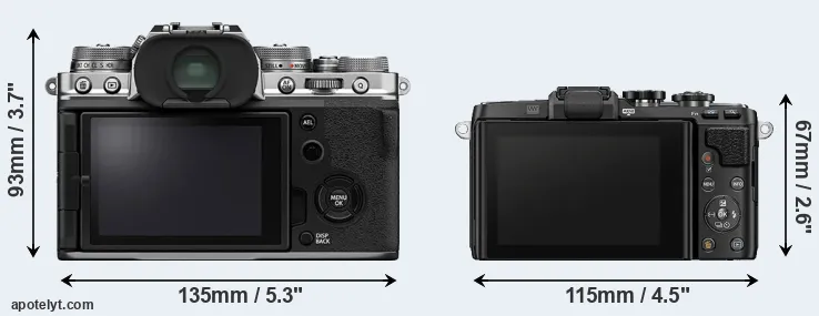 Comparison X-T4 or E-PL7 rear