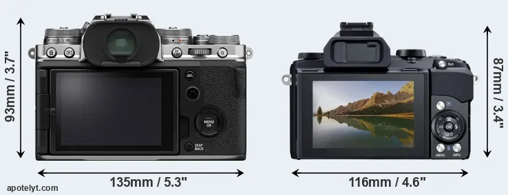 Comparison X-T4 or Stylus 1 rear