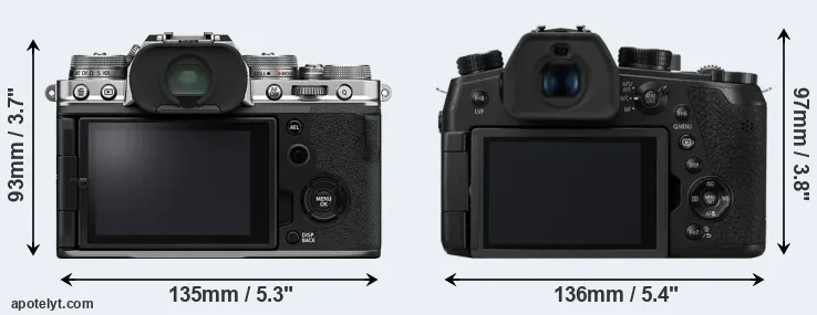Comparison X-T4 or FZ1000 II rear